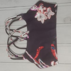 Athleta sports bra, plum, size XS